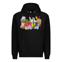 Black Easter coffee cups Premium Hoodie - NancyCooperArtShop