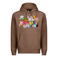 Chestnut Easter coffee cups Premium Hoodie - NancyCooperArtShop