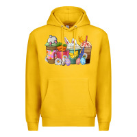 Lemon Easter coffee cups Premium Hoodie - NancyCooperArtShop