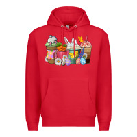 Red Easter coffee cups Premium Hoodie - NancyCooperArtShop