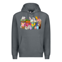 Rock Easter coffee cups Premium Hoodie - NancyCooperArtShop