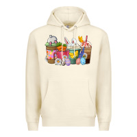 Sandshell Easter coffee cups Premium Hoodie - NancyCooperArtShop