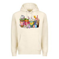 Tofu Easter coffee cups Premium Hoodie - NancyCooperArtShop