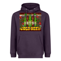 Plum cold beer with beer bottles Heavyweight Hoodie - AdoDesignShop