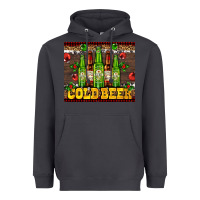 Smoke cold beer with beer bottles Heavyweight Hoodie - AdoDesignShop