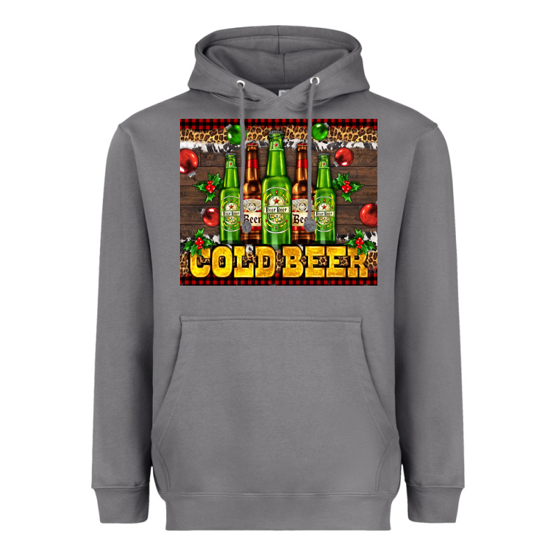 Cold Beer With Beer Bottles Heavyweight Hoodie by AdoDesignShop | Teevron