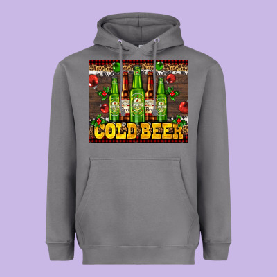 Cold Beer With Beer Bottles Heavyweight Hoodie Designed By Adodesignshop