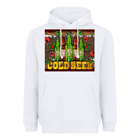 White cold beer with beer bottles Heavyweight Hoodie - AdoDesignShop