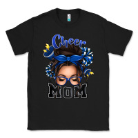 Black cheer mom messy bun Classic Tee - texasbilliewilder