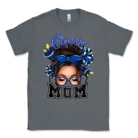 Charcoal Heather cheer mom messy bun Classic Tee - texasbilliewilder