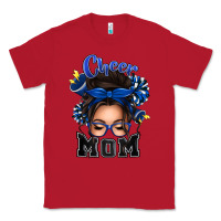 Red cheer mom messy bun Classic Tee - texasbilliewilder