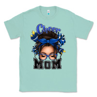Seafoam cheer mom messy bun Classic Tee - texasbilliewilder