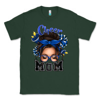 Sports Green cheer mom messy bun Classic Tee - texasbilliewilder