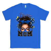 True Royal cheer mom messy bun Classic Tee - texasbilliewilder