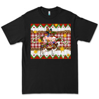 Black Stacked Christmas Farm Premium Tee - Artiststas