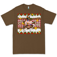 Cacao Stacked Christmas Farm Premium Tee - Artiststas