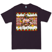 Plum Stacked Christmas Farm Premium Tee - Artiststas