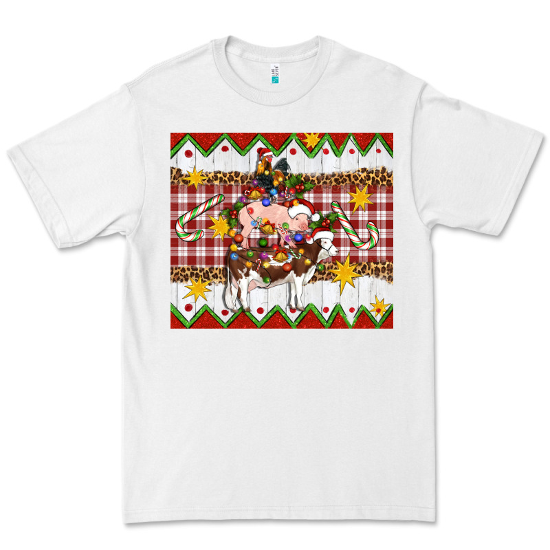 Stacked Christmas Farm Premium Tee by Artiststas | Teevron