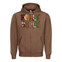 Chestnut holly jolly Zipper Hoodie - FaDigitalArtStudio
