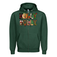 Sports Green holly jolly Zipper Hoodie - FaDigitalArtStudio