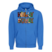 True Royal holly jolly Zipper Hoodie - FaDigitalArtStudio