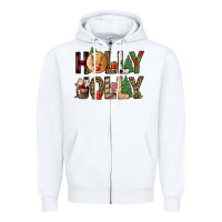 Holly Jolly Zipper Hoodie | Teevron