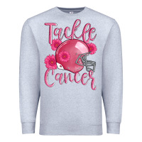 Heather Grey tackle cancer helmet Premium Sweatshirt - AdoDesignShop