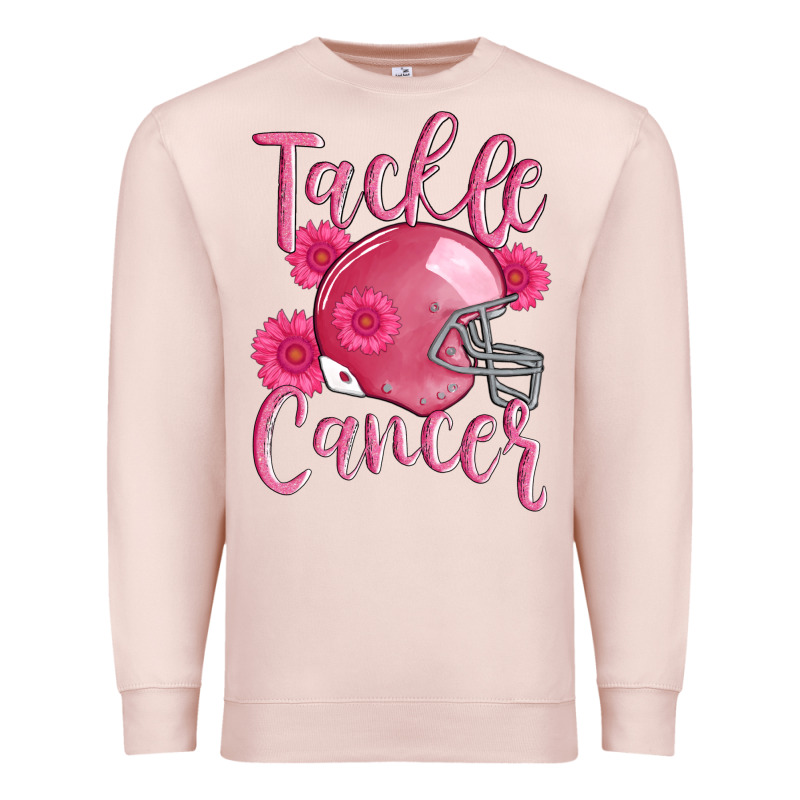 Tackle Cancer Helmet Premium Sweatshirt by AdoDesignShop | Teevron