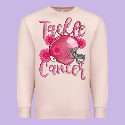 Tackle Cancer Helmet Premium Sweatshirt Designed By Adodesignshop