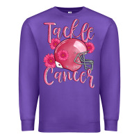 Purple tackle cancer helmet Premium Sweatshirt - AdoDesignShop