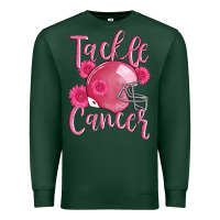 Sports Green tackle cancer helmet Premium Sweatshirt - AdoDesignShop