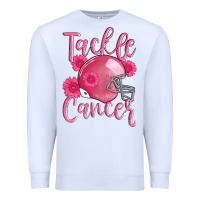 White tackle cancer helmet Premium Sweatshirt - AdoDesignShop