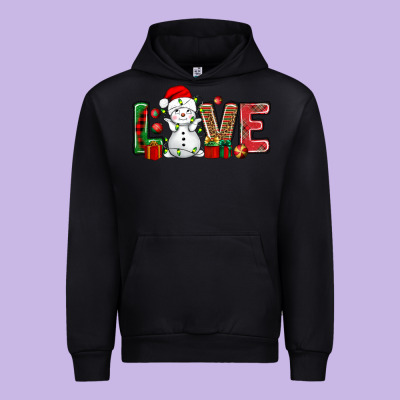 Love Snowman Bbs Urban Hoodie Designed By Bundleandbundleshop