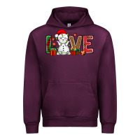 Mauve Wine love snowman bbs Urban Hoodie - BundleAndBundleShop