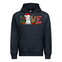 Navy love snowman bbs Urban Hoodie - BundleAndBundleShop