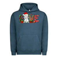 Pigment Midnight Navy love snowman bbs Urban Hoodie - BundleAndBundleShop