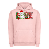 Pigment Salmon love snowman bbs Urban Hoodie - BundleAndBundleShop