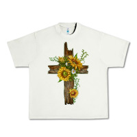 Pistachio sunflower cross Urban Heavy Tee - texasbilliewilder