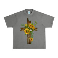 Tornado sunflower cross Urban Heavy Tee - texasbilliewilder