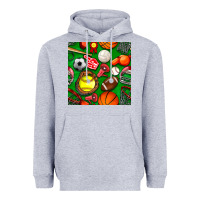 Heather Grey physical education class seamless pattern Heavyweight Hoodie - BundleAndBundleShop
