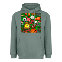 Sage physical education class seamless pattern Heavyweight Hoodie - BundleAndBundleShop
