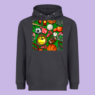 Physical Education Class Seamless Pattern Heavyweight Hoodie Designed By Bundleandbundleshop