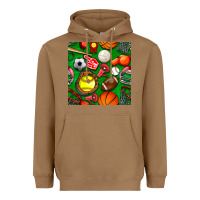 Toasted Coconut physical education class seamless pattern Heavyweight Hoodie - BundleAndBundleShop