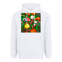 White physical education class seamless pattern Heavyweight Hoodie - BundleAndBundleShop