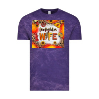 Cloud Purple firefighter wife Vintage Tee - RanaPortraitStore