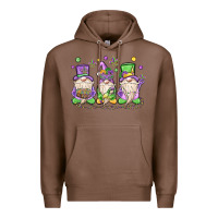 Chestnut mardi gras gnomes Premium Hoodie - MaliasSmallBusiness