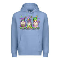 Colony Blue mardi gras gnomes Premium Hoodie - MaliasSmallBusiness