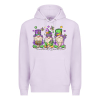 Lilac mardi gras gnomes Premium Hoodie - MaliasSmallBusiness