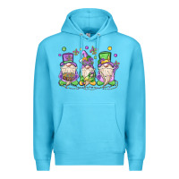 Ocean Blue mardi gras gnomes Premium Hoodie - MaliasSmallBusiness