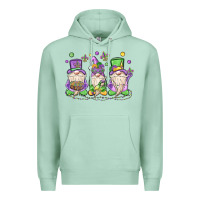 Seafoam mardi gras gnomes Premium Hoodie - MaliasSmallBusiness